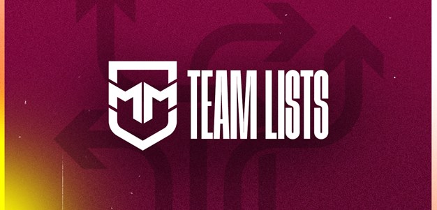 Round 9 Mal Meninga Cup team lists