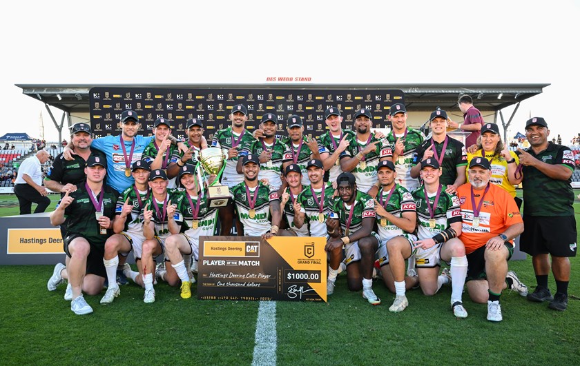 The 2023 Hastings Deering Colts champions, Townsville. Photo: Zain Mohammed/QRL