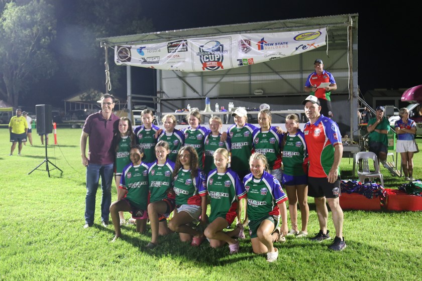 The Under 14 girls 'Dream Team' named at the conclusion of the competition. Photo: Peter Rafter