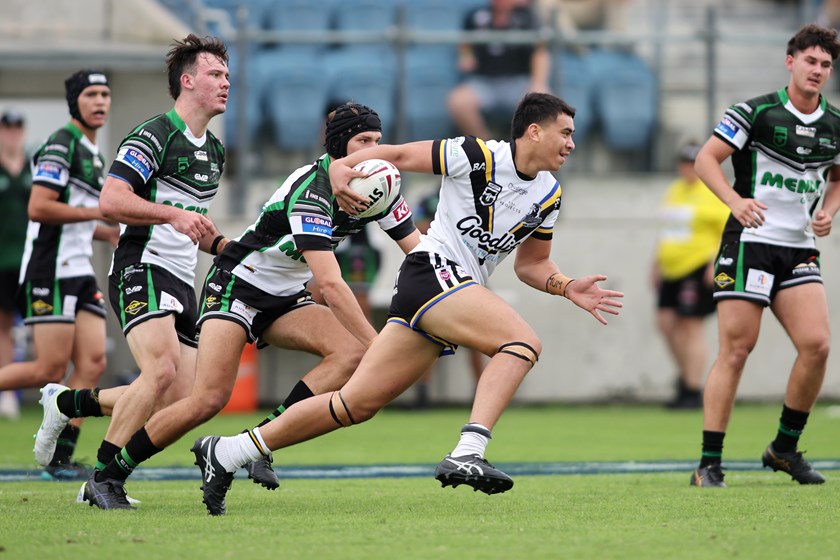 Leota playing for Souths Logan in the grand final in 2022. Photo: Josh Woning/QRL