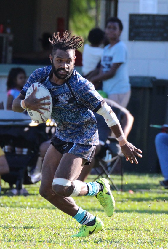 Matthew Gibuma from Mossman-Port Douglas Shark is one of the A Grade Gold Medal and Top Try Scorer contenders. Photo: Maria Girgenti