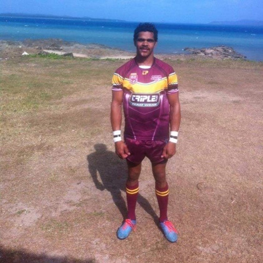 Michael Purcell scored three tries and was player of the match for the Outback at Thursday Island in 2015.