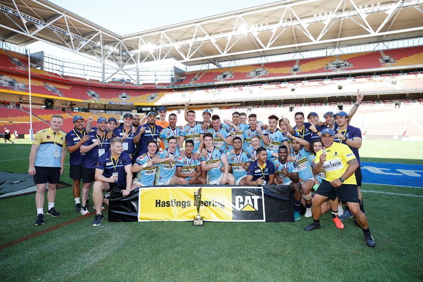 The Norths Devils Hastings Deering Colts side featuring Ethan Bullemor and Cory Paix won the title in 2018. Photo: QRL