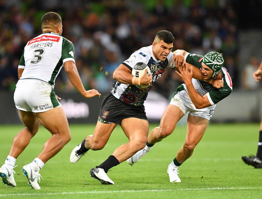 NRL All Stars rivals earlier this year; David Fifita and Kalyn Ponga will team up together in the Queensland Maroons Game I State of Origin team.