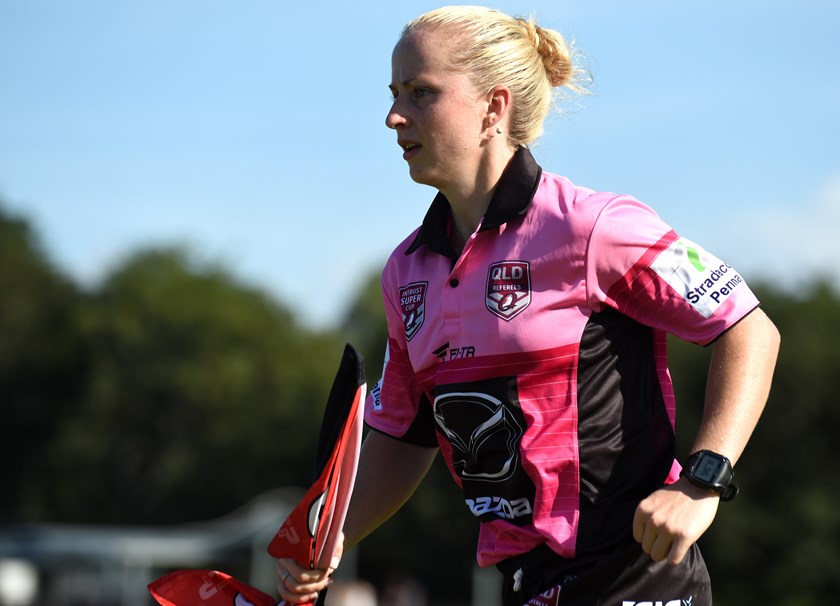 Belinda during an Intrust Super Cup game in 2015. Photo: QRL Media
