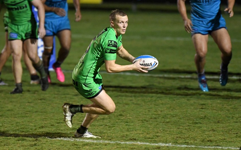 Kyle Laybutt in action for Townsville Blackhawks.