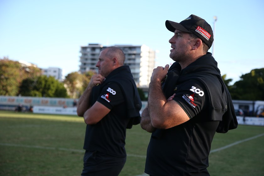 Walker brothers on the sideline. Photo: QRL Media