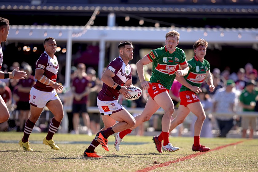 Coster in action in this year's preliminary final. Photo: Erick Lucero/QRL
