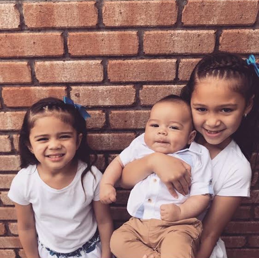 Aubrie, Paoa and Neveah Faamita. Photo: supplied