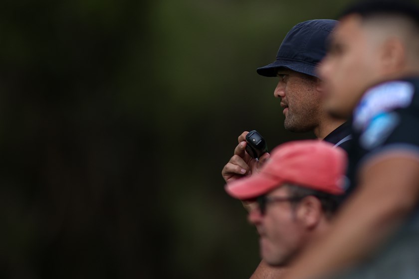 Souths Logan Magpies Auswide Bank Mal Meninga Cup coach Karmichael Hunt. Photo: Erick Lucero / QRL