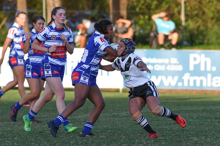 Tanika Marshall in action for Brothers Ipswich in the 2019 season. Photo: Vanessa Hafner / QRL