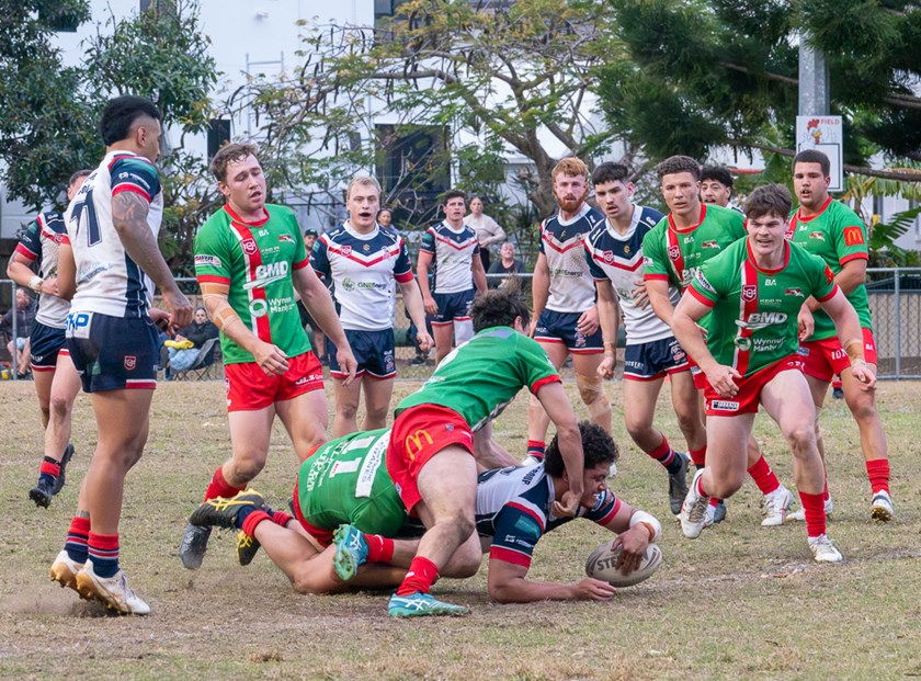 Wynnum Manly Juniors were tested against Brighton Roosters last week. Photo: Sarah's Footy Photos
