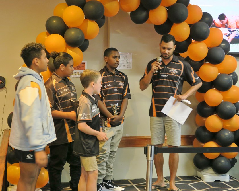 Tully Tigers Under 12 award winners.