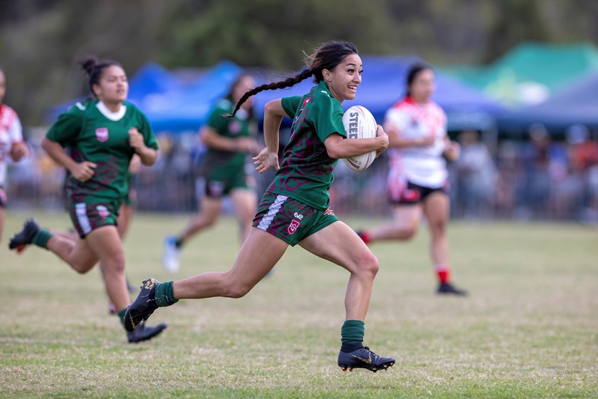 The Maori A open women's side proved too good for Tonga in the QPICC 2021 grand final. Photo: Jim O'Reilly / QPICC