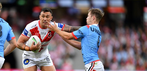 Dragons survive second half comeback to beat Roosters