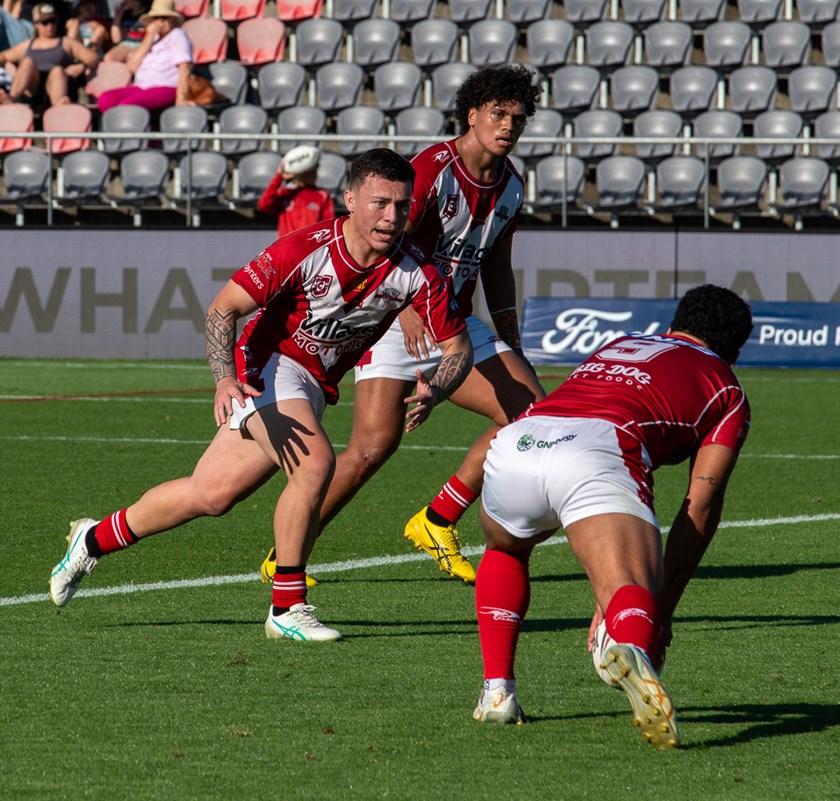 Redcliffe fought through the heat last Saturday to get the job done against Beenleigh, which could be a handy experience when they face West Brisbane in similar conditions on Saturday. Photo: Sarah's Footy Photos