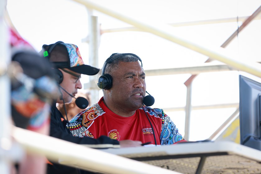 Petero Civoniceva on commentary for the live stream in 2022. Photo: Erick Lucero/QRL