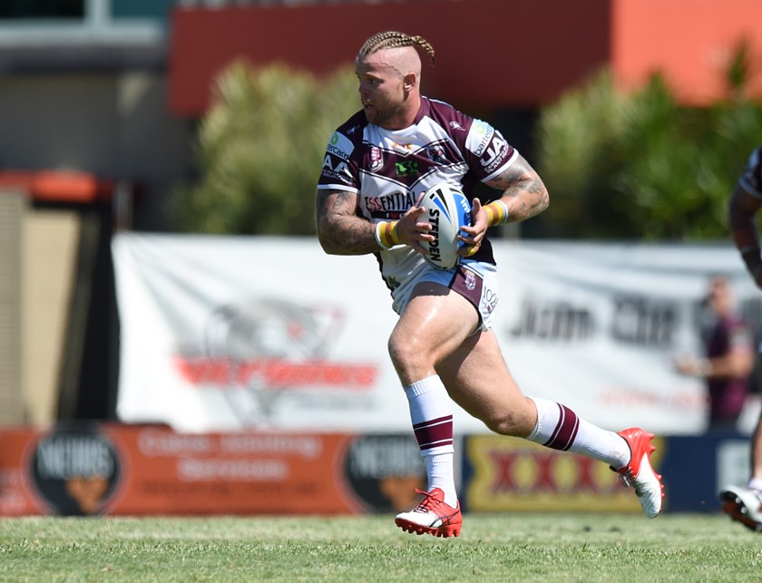  Luke Page in action this year. Photo: QRL Media