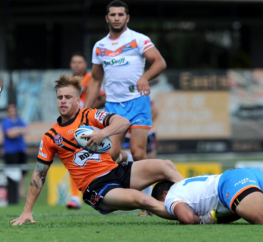 Cameron Munster with the Tigers in 2015. Photo: QRL