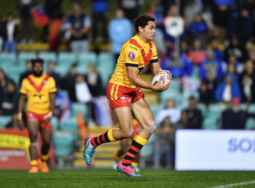 Xavier Coates in action for the PNG Kumuls. Photo: NRL Images