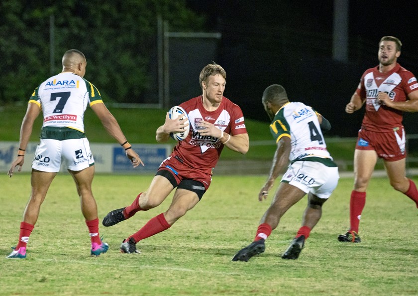 Aaron Whitchurch in action for the Dolphins. Photo: QRL Media