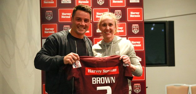 Cronk on hand to present Maroons jerseys