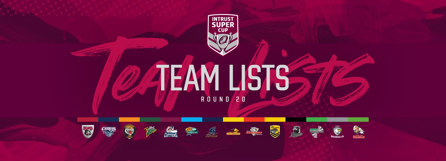 Intrust Super Cup Round 20 team lists