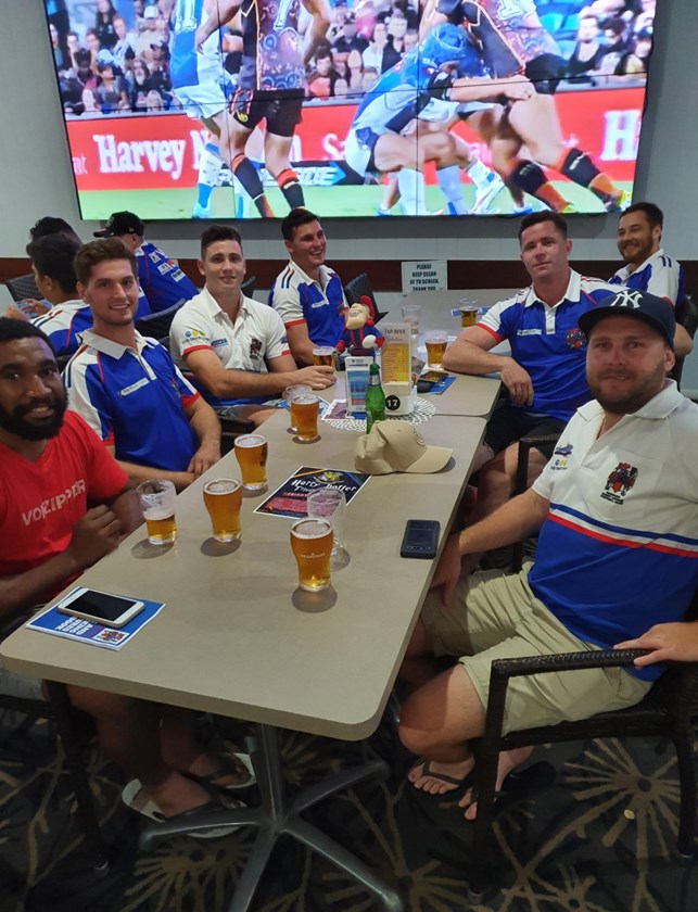 Some Ivanhoes players during a catch-up earlier this year. Photo: supplied