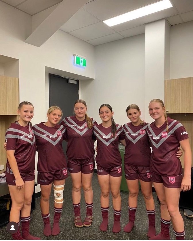 Zoe Ziegeler, Lucy McKendry, Kelsi Hazledine, Courtney Harris, Ruby Watt and Cianna Faulkner.