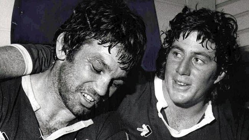 Arthur Beetson and Chris 'Choppy' Close. Photo: supplied by Chris Close