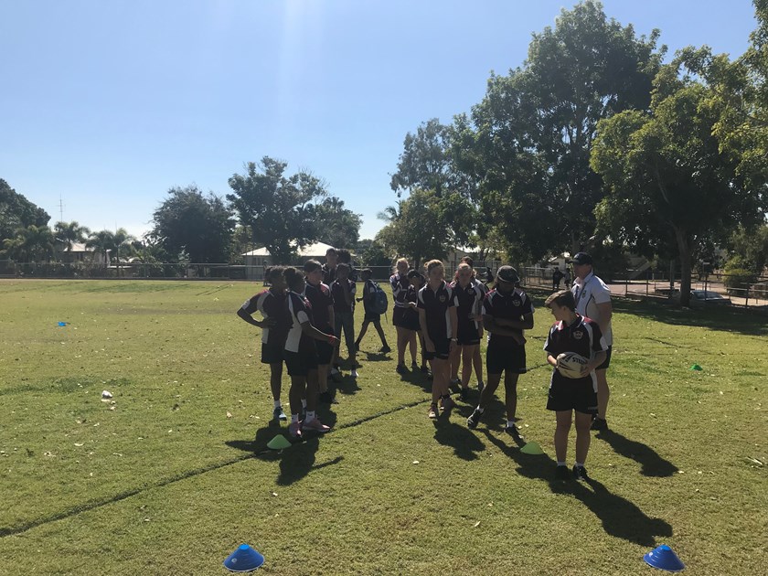 Working with Charters Towers State High School. Photo: Submitted