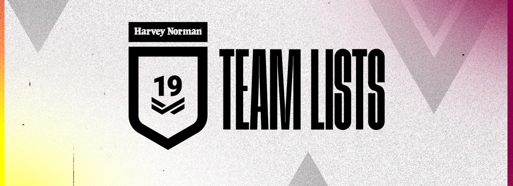 Round 6 Harvey Norman Under 19 team lists