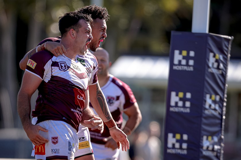 Patston and Kea Pere on Saturday. Photo: Erick Lucero/QRL