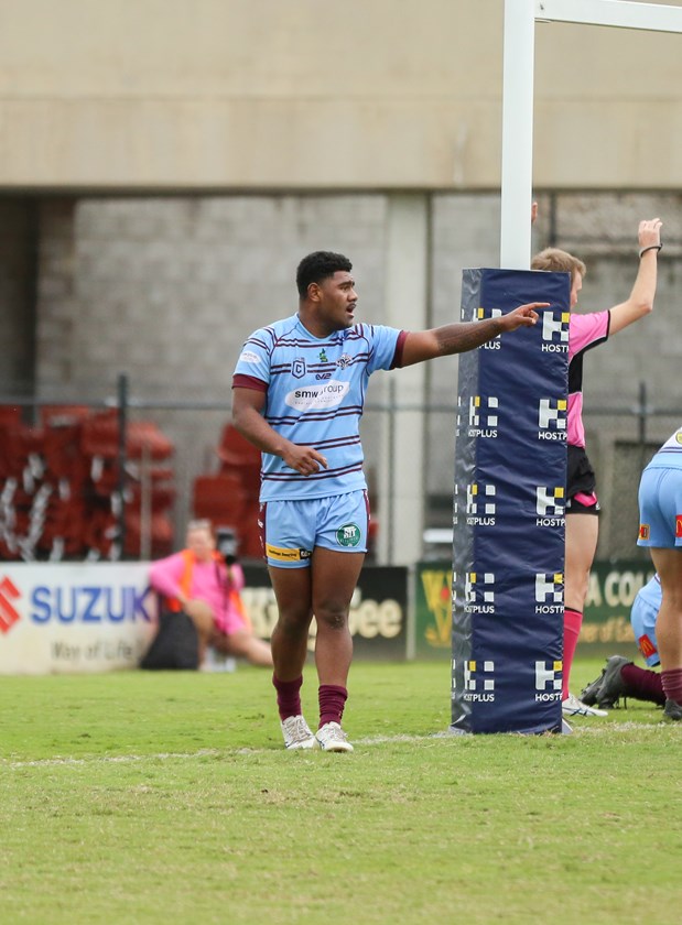 Ilami Buli in action in Round 7 of the Hastings Deering Colts. Photo: Rikki-Lee Arnold/QRL
