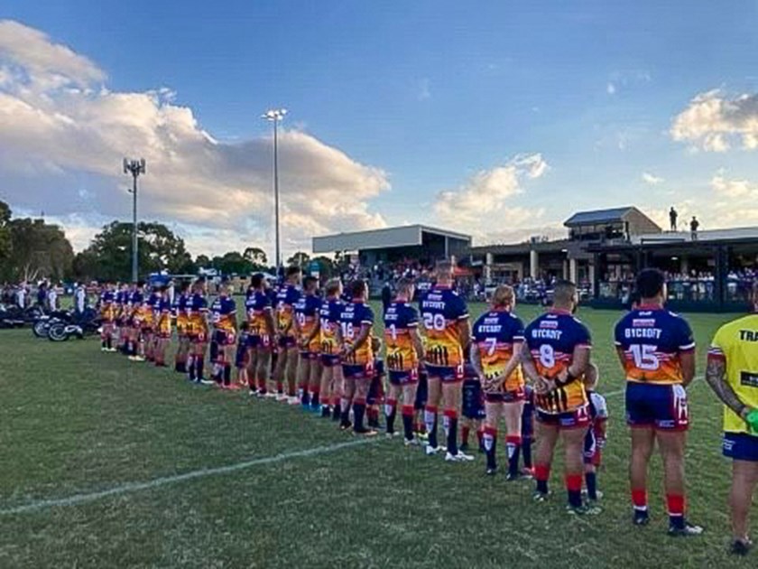 Runaway Bay in their special jerseys. Photo: supplied