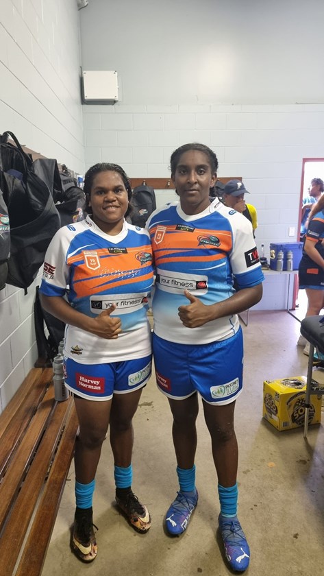 Alicia Bowie and her teammate Noretta Sipi.  Photo: Supplied