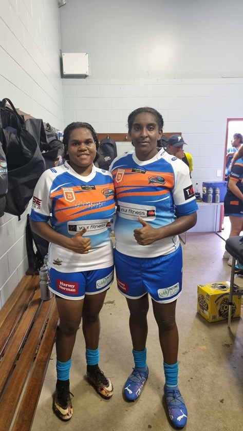Alicia Bowie and team mate Noretta Sipi. Photo: Supplied