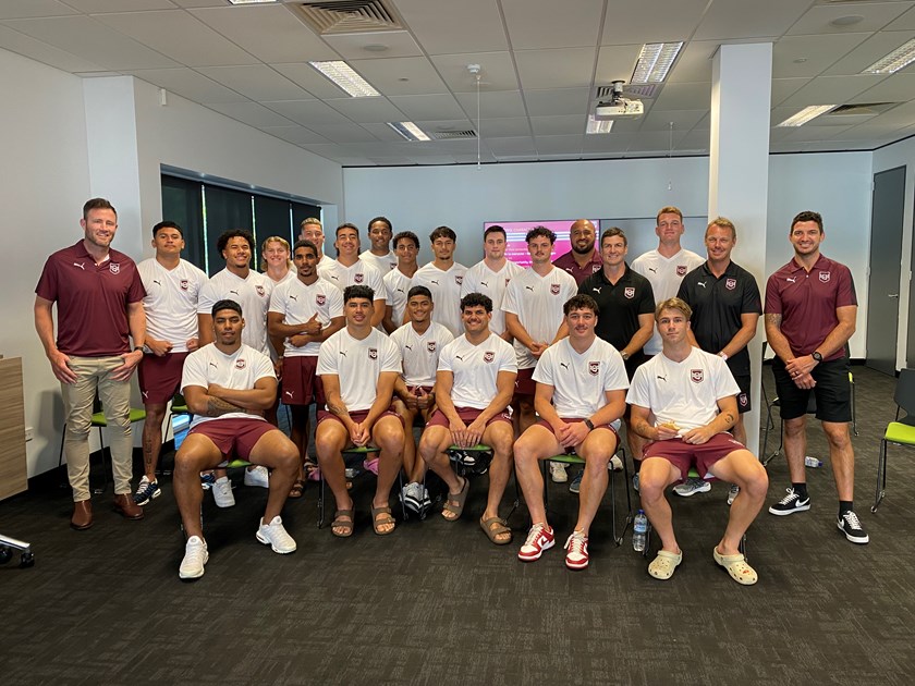 Some of the Queensland Under 19 squad during a recent camp. Photo: Jorja Brinums/QRL