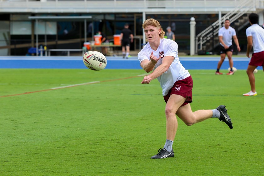 Lamont during Queensland Under 18 Emerging squad training. Photo: Jorja Brinums/QRL