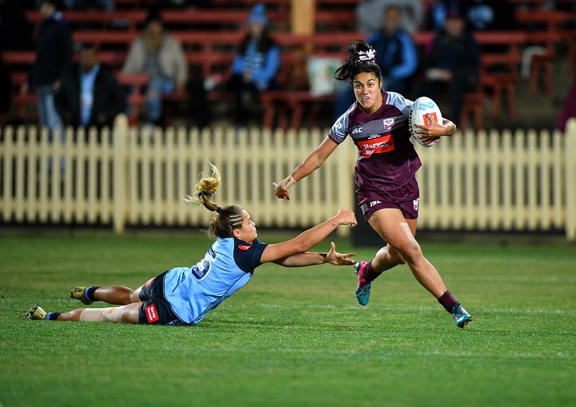 China Polata in action in the Queensland Under 18 v NSW game. 