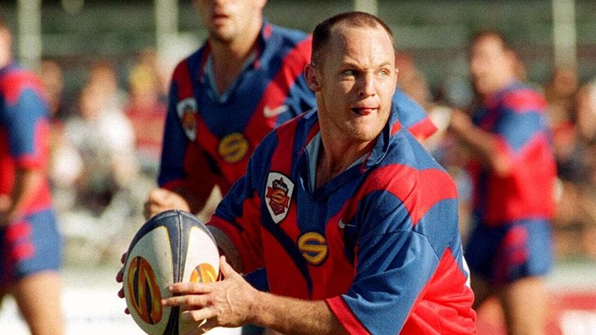 Former Queensland great Kerrod Walters in action for the Rams.