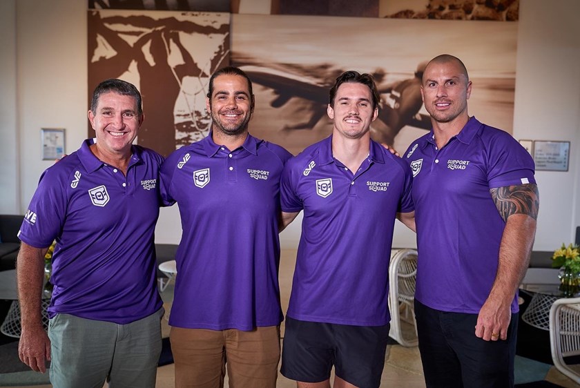 The QRL wellbeing team - Grant Bignell, Ryan Charles, Dave Sheridan and Dayne Weston.