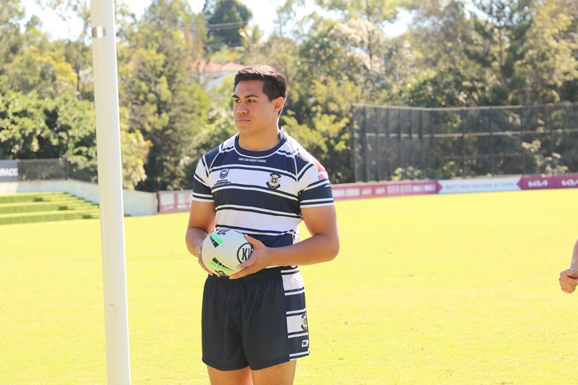 Xavier Va'a at the launch of the 2021 Allan Langer Cup. Photo: Colleen Edwards / QRL