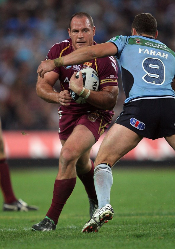 Donning maroon in 2013. Photo: NRL Images