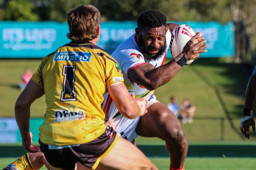 Sunshine Coast Falcons were too strong for PNG Hunters in Round 17. Photos: PNG Hunters