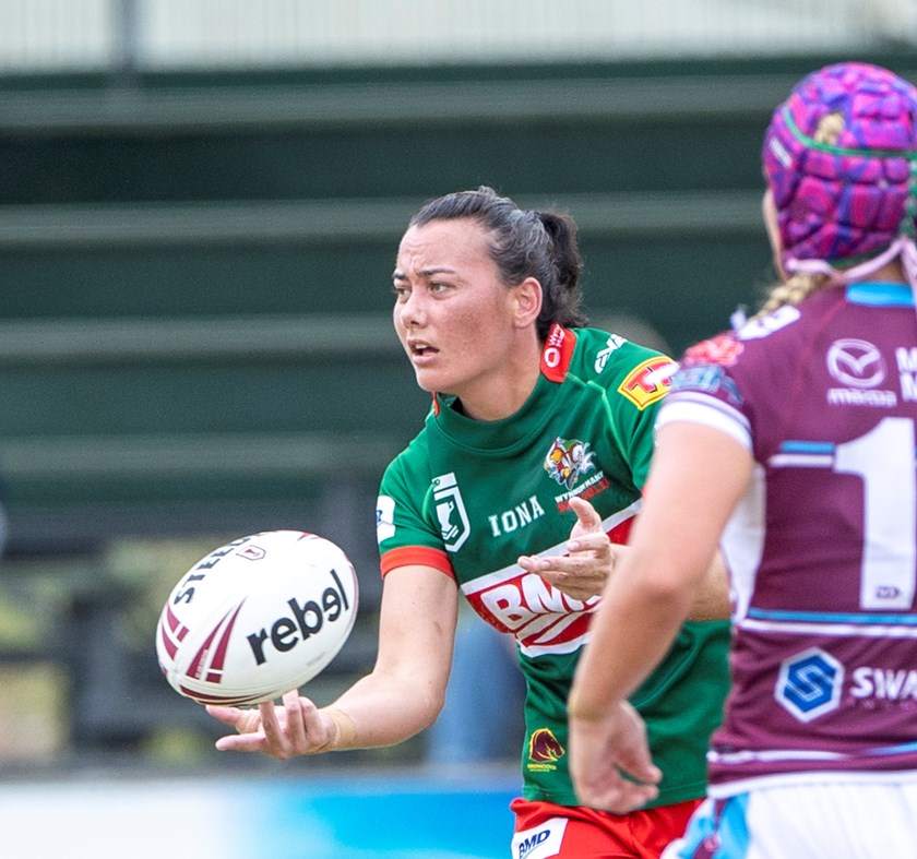 Toni Hunt on the field for Wynnum Manly in Round 1 of the BMD Premiership. Photo: Jim O'Reilly/QRL
