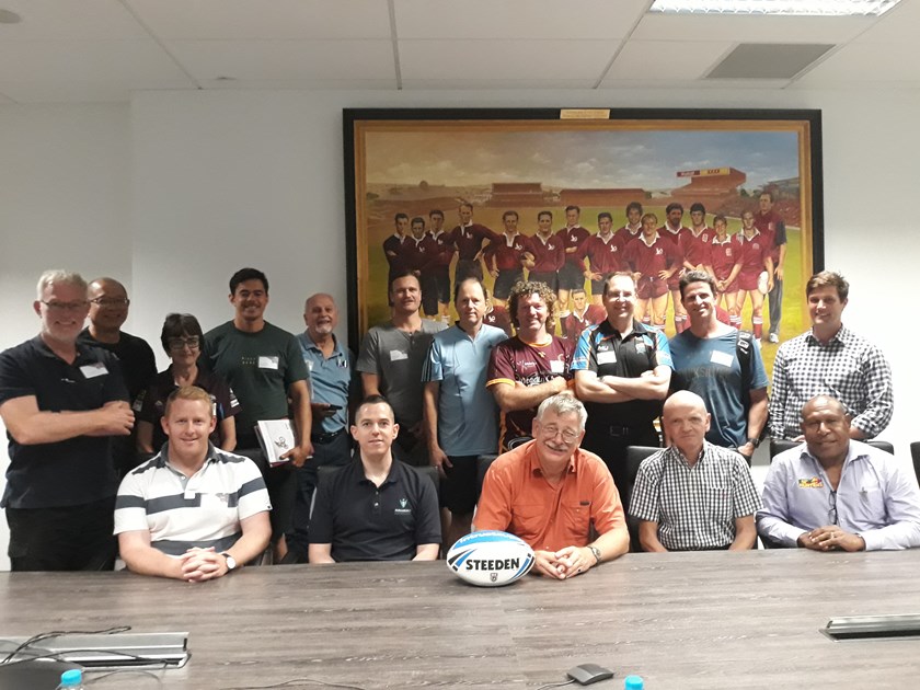 Club doctors from various statewide competitions clubs during their training session earlier in the year. Photo: supplied