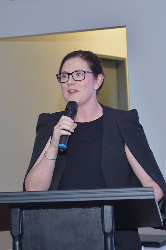 Former Queensland and Jillaroos representative Jo Barrett hosted the event. Photo: ImageTec