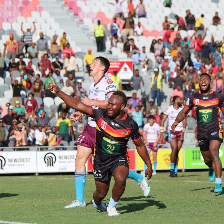 PNG Hunters celebrate perfect homecoming