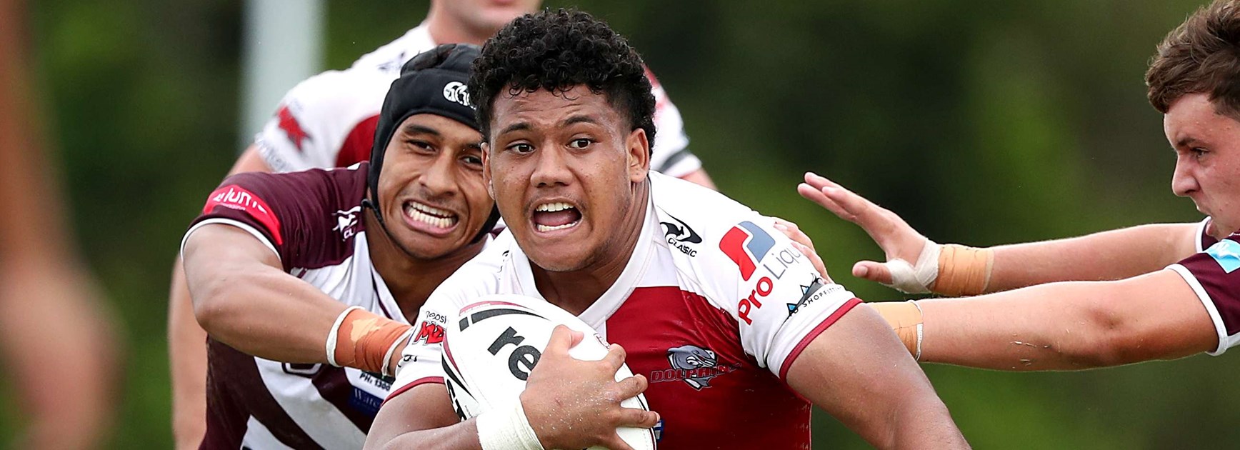 Redcliffe in action in Round 6. Photo: Jason O'Brien/QRL